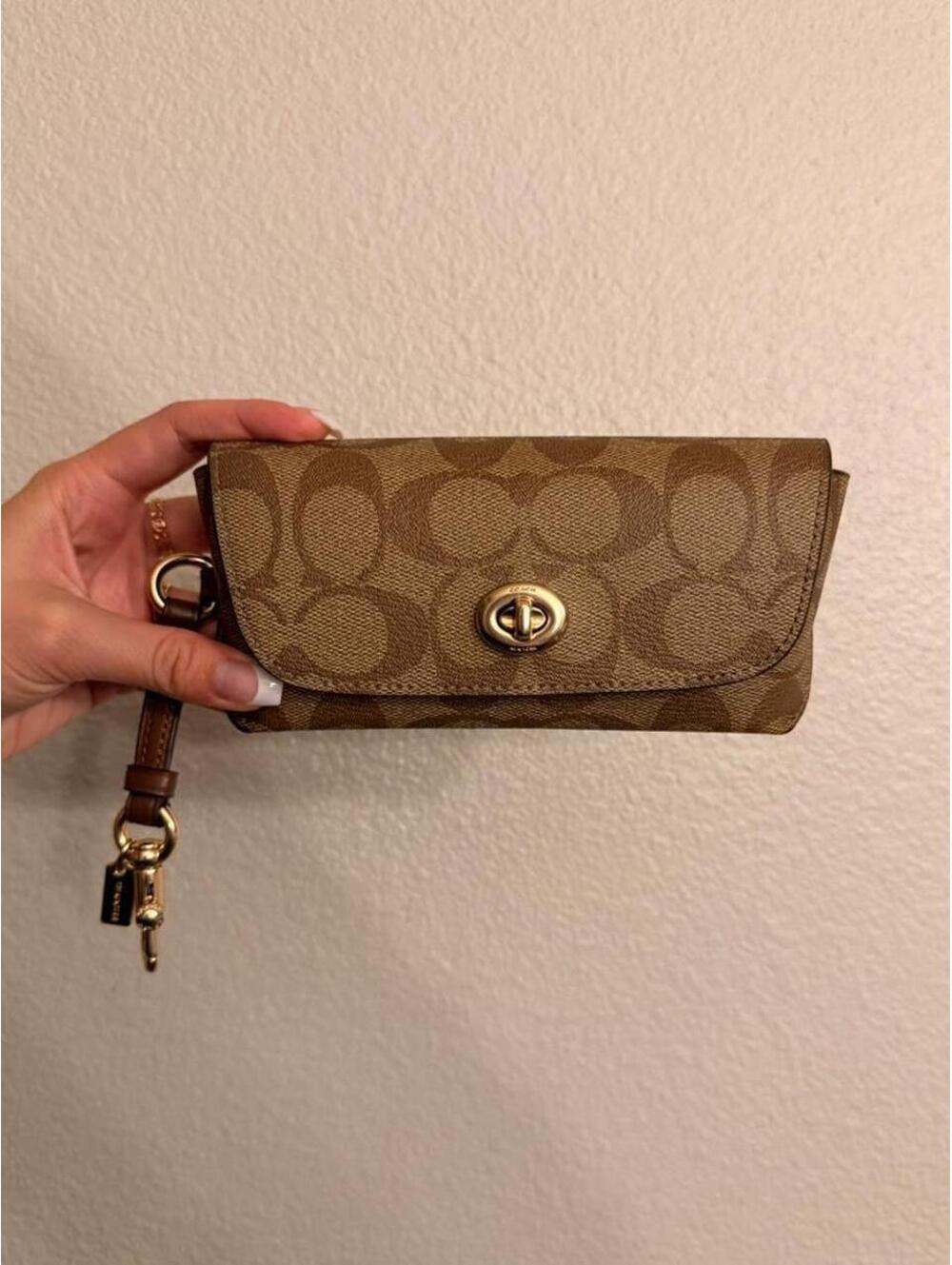 Brown Coach Eyeglasses/Sunglasses Case